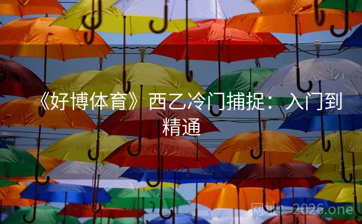 《好博体育》西乙冷门捕捉:入门到精通 《好博体育》西乙冷门捕捉:入门到精通