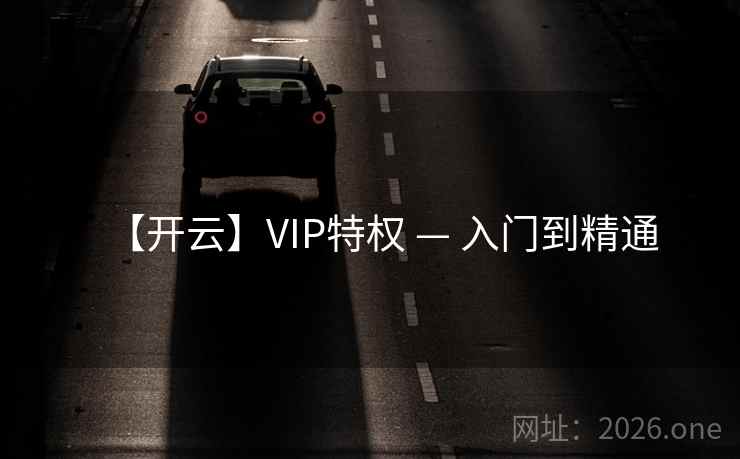 【开云】VIP特权 — 入门到精通 【开云】VIP特权 — 入门到精通